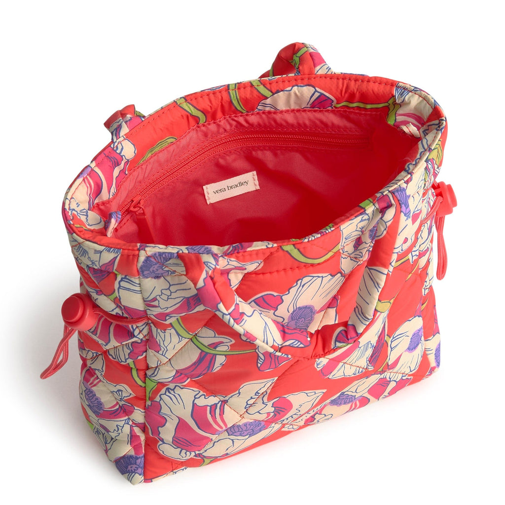 Mini Original Tote Bag-Swirling Poppies-Image 4-Vera Bradley