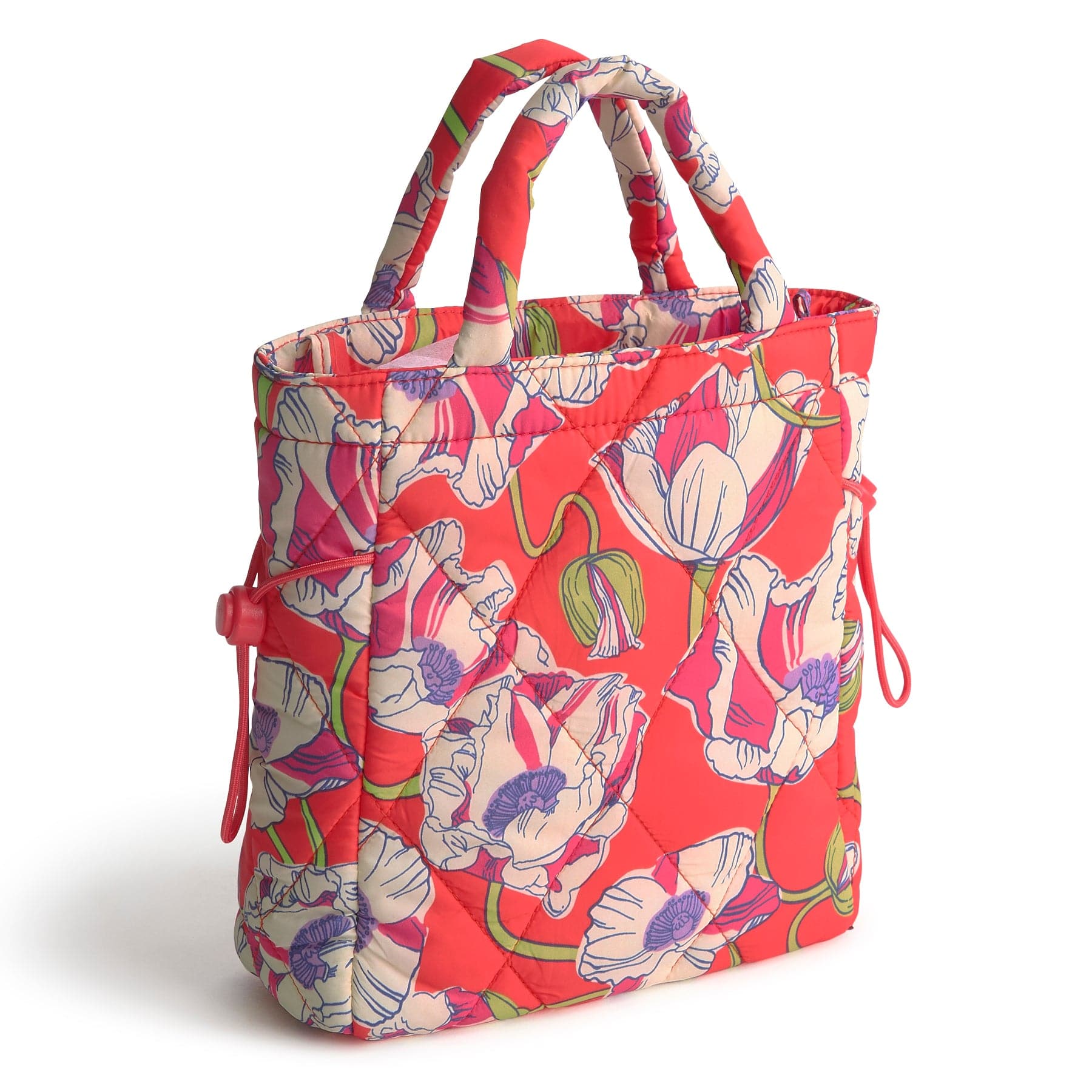 Mini Original Tote Bag-Swirling Poppies-Image 2-Vera Bradley