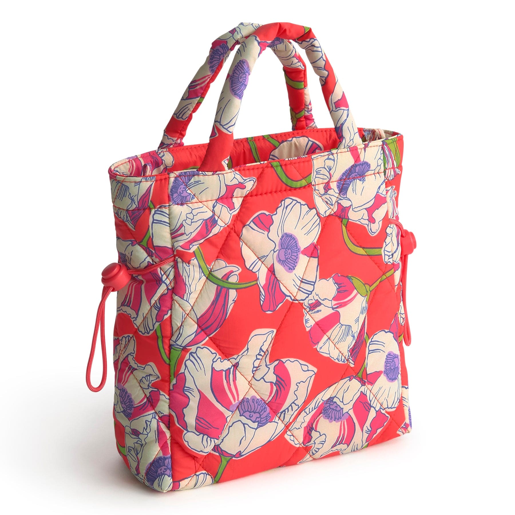 Mini Original Tote Bag-Swirling Poppies-Image 3-Vera Bradley