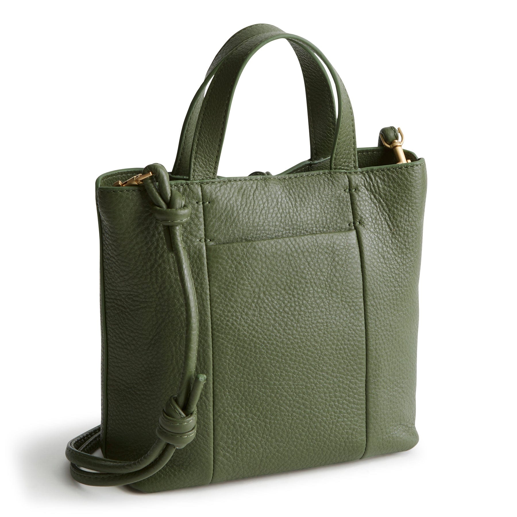 Mini Original Tote Bag-Bronze Green-Image 7-Vera Bradley