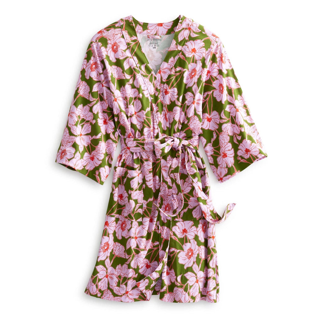 Knit Robe-Scattered Anemones Purple-Image 1-Vera Bradley