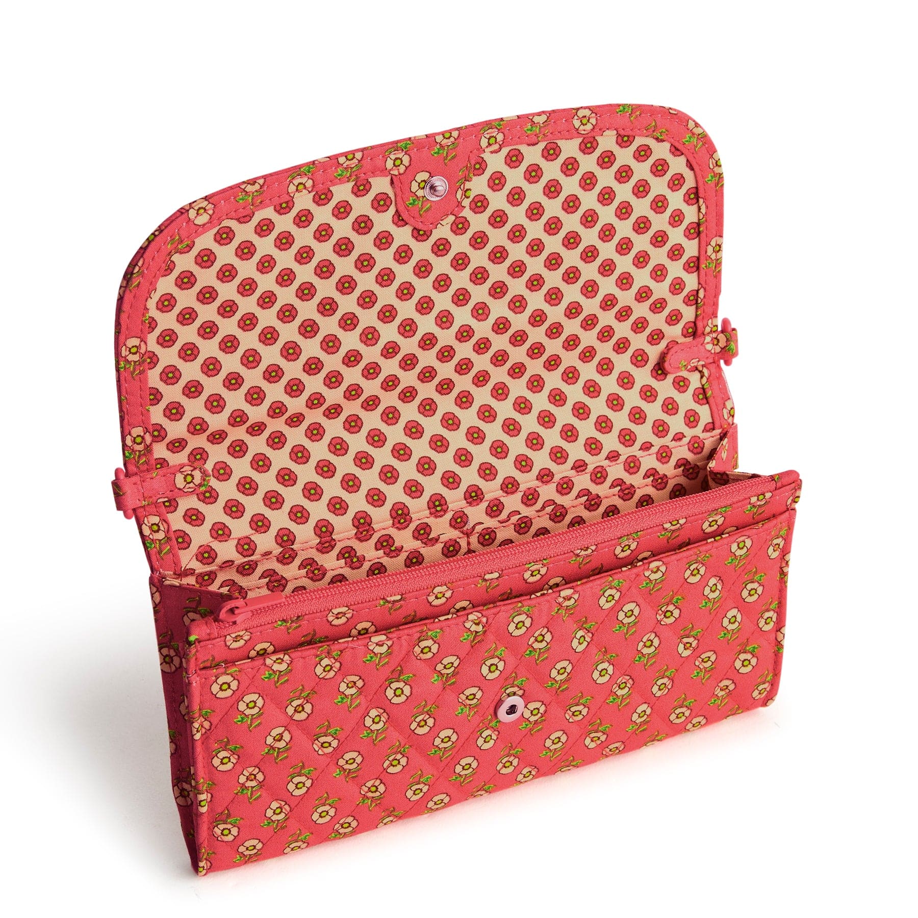 Wildwood Wallet Crossbody-Tiny Poppies-Image 3-Vera Bradley