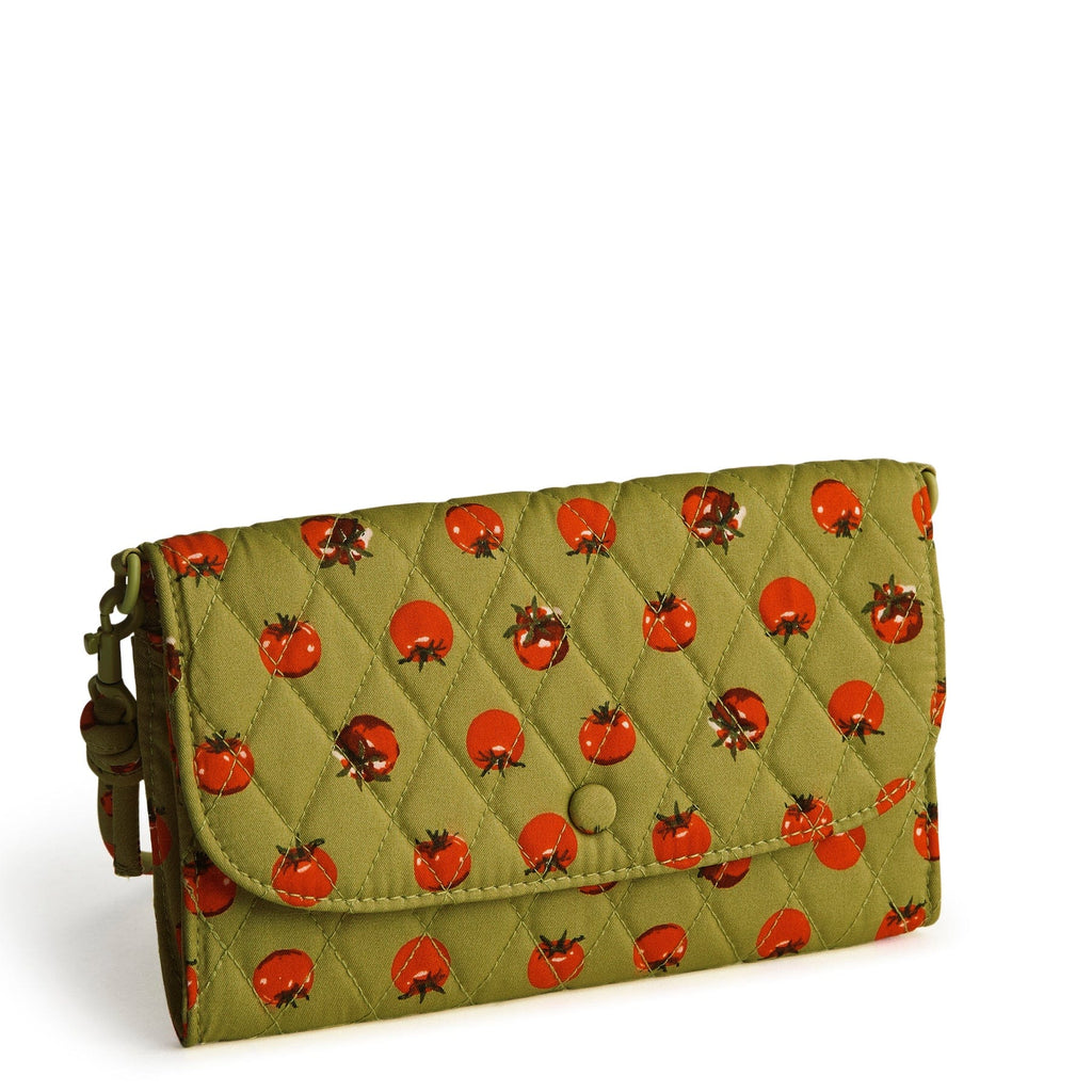 Wildwood Wallet Crossbody-Tiny Tomatoes Palm-Image 1-Vera Bradley