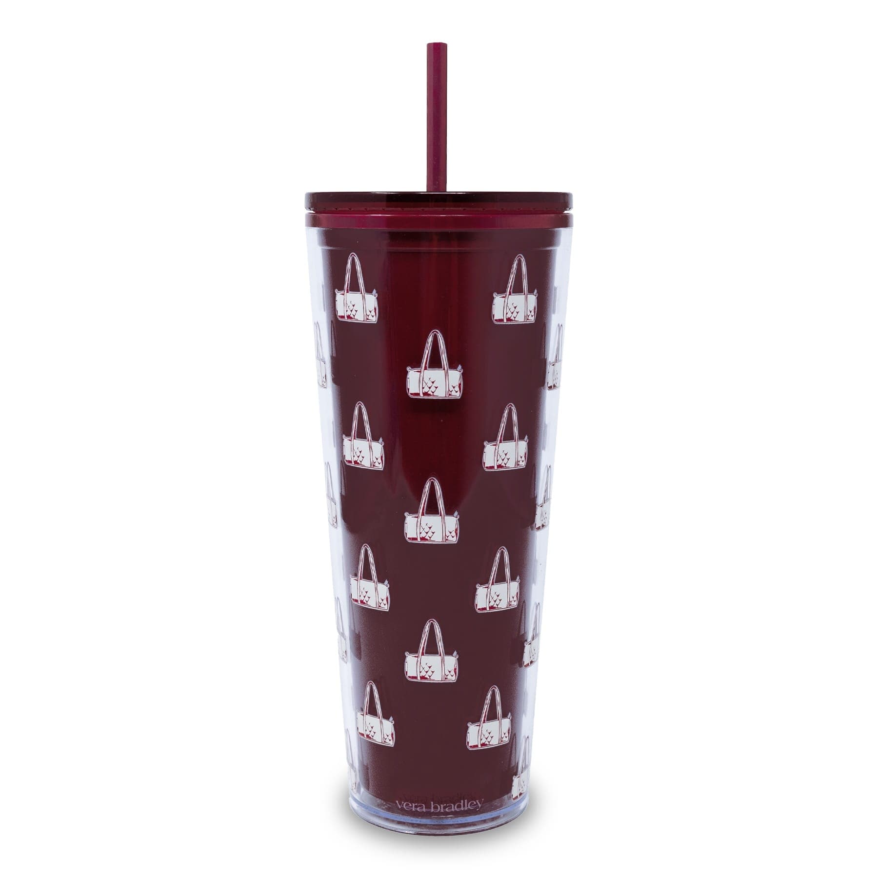 Tumbler with Straw-Duffel Mosaic-Image 2-Vera Bradley