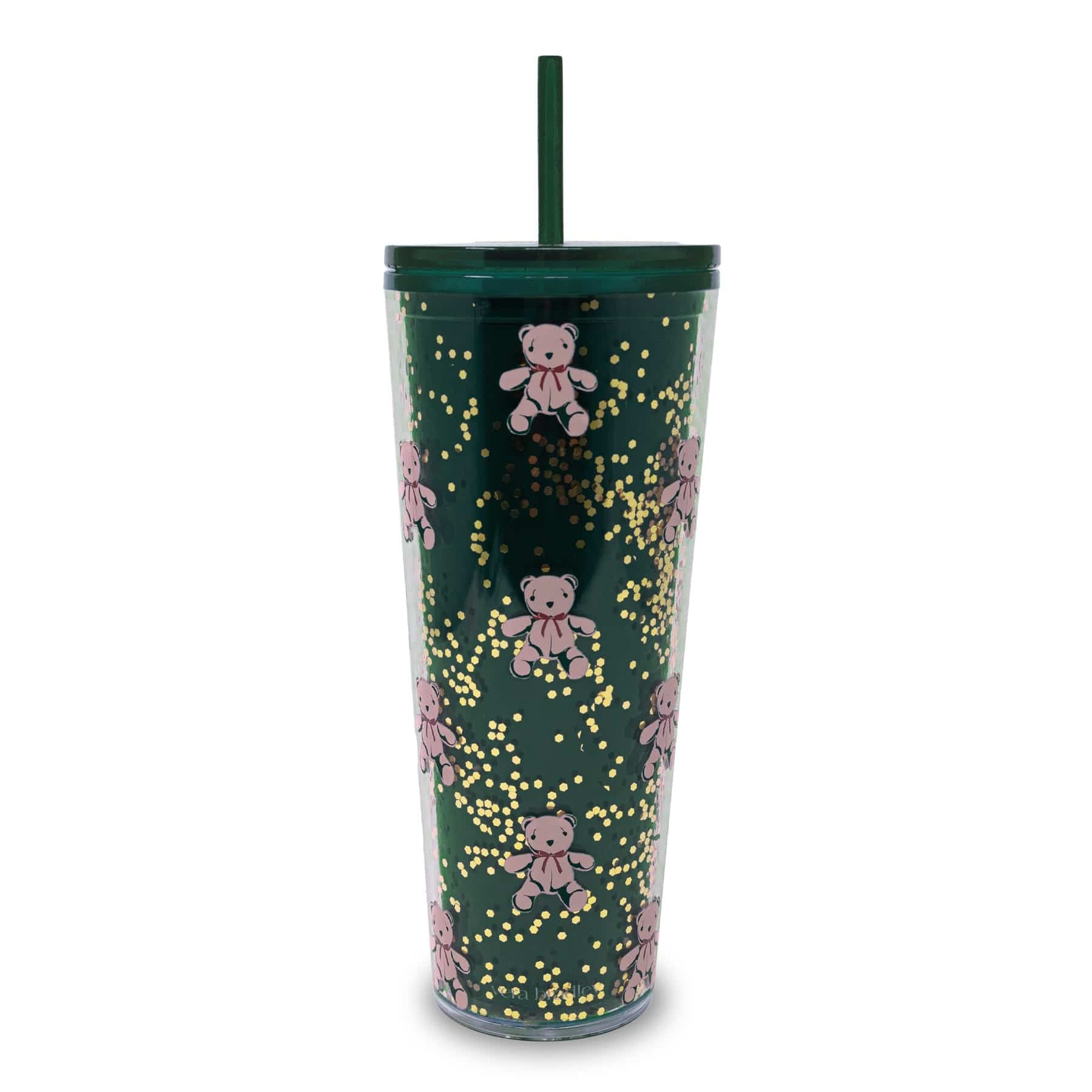 Tumbler with Straw-Bear Mosaic-Image 2-Vera Bradley