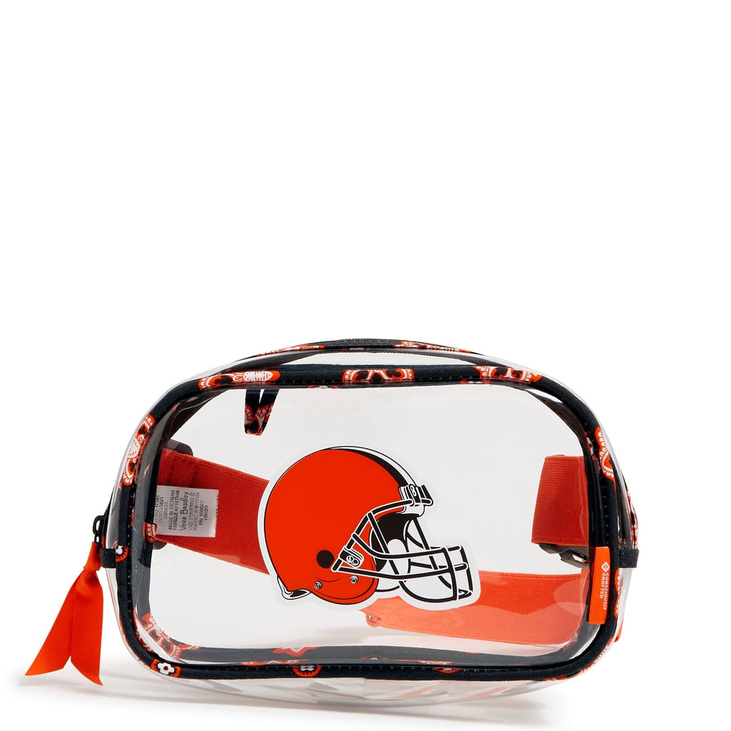 NFL Clear Small Belt Bag-Cleveland Browns Bandana-Image 1-Vera Bradley