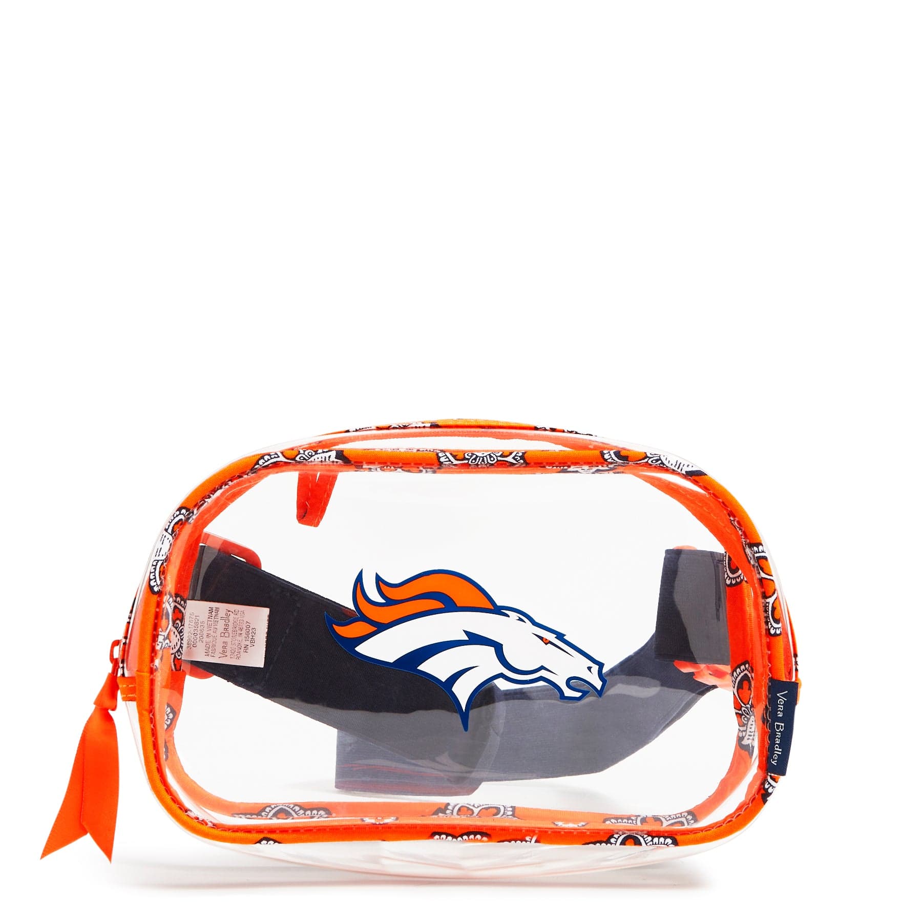 NFL Clear Small Belt Bag-Denver Broncos Bandana-Image 1-Vera Bradley