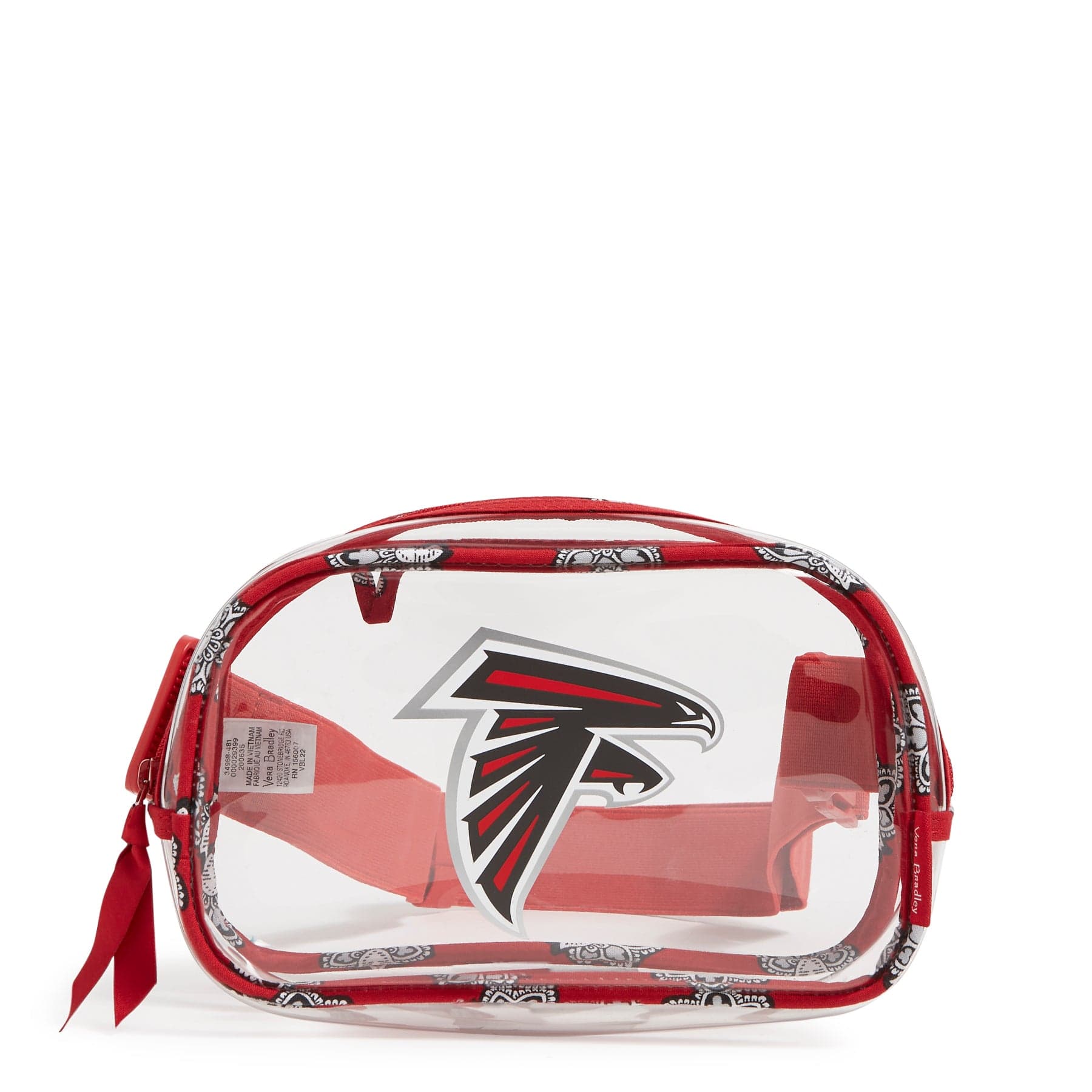 NFL Clear Small Belt Bag-Atlanta Falcons Bandana-Image 1-Vera Bradley