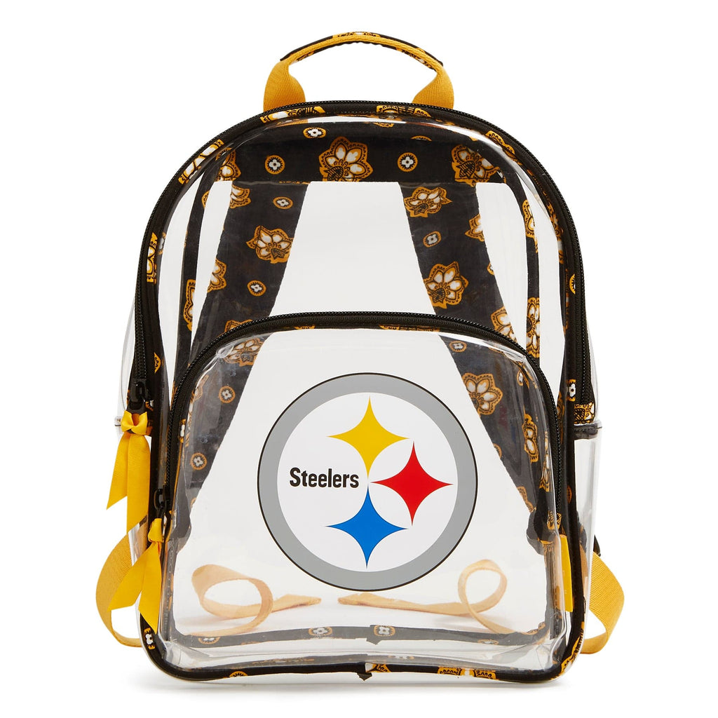 NFL Clear Small Backpack-Pittsburgh Steelers Bandana-Image 1-Vera Bradley
