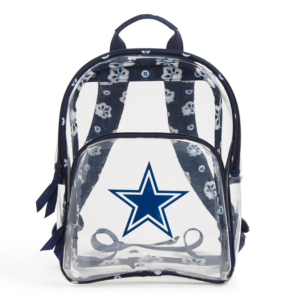 NFL Clear Small Backpack-Dallas Cowboys Bandana-Image 1-Vera Bradley