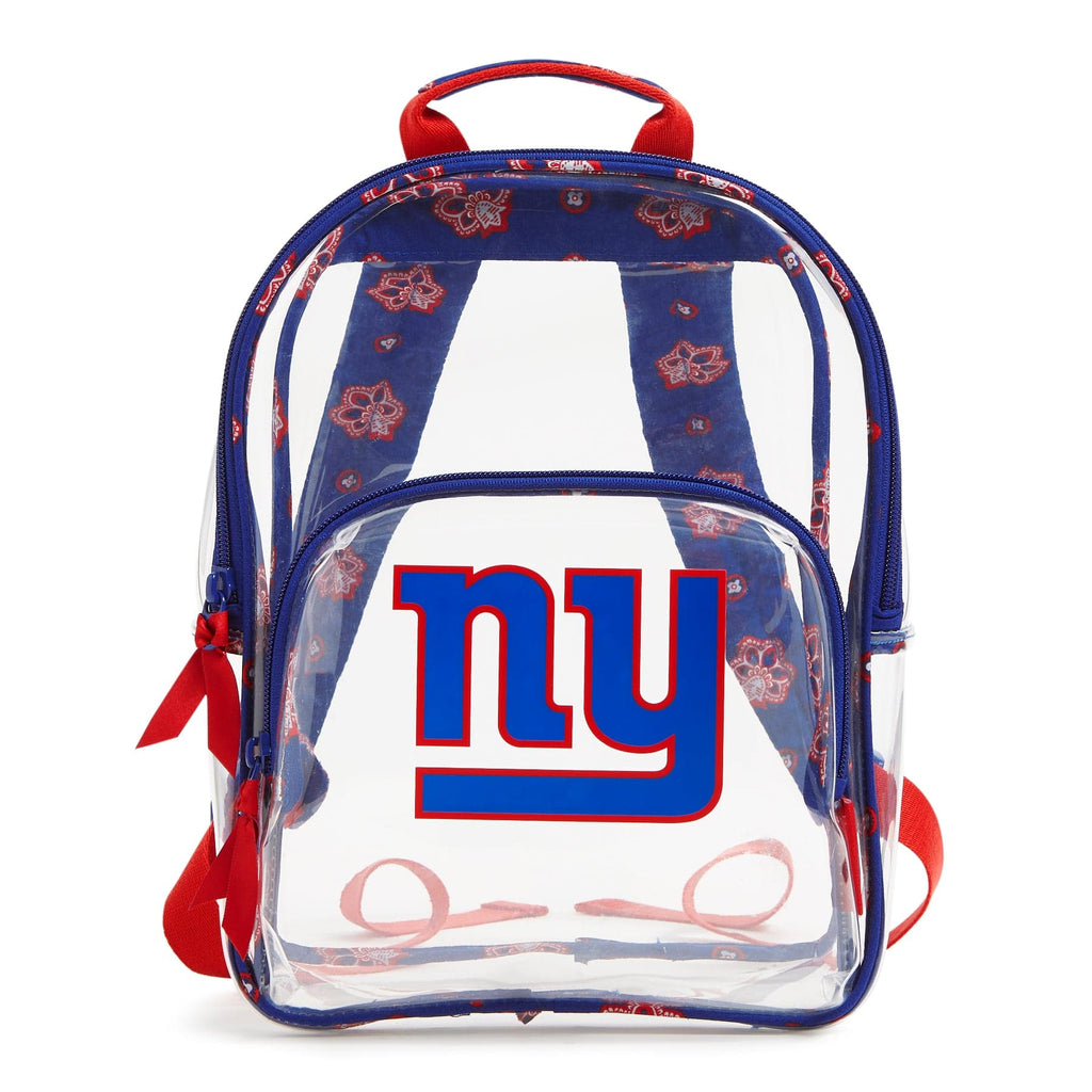 NFL Clear Small Backpack-New York Giants Bandana-Image 1-Vera Bradley
