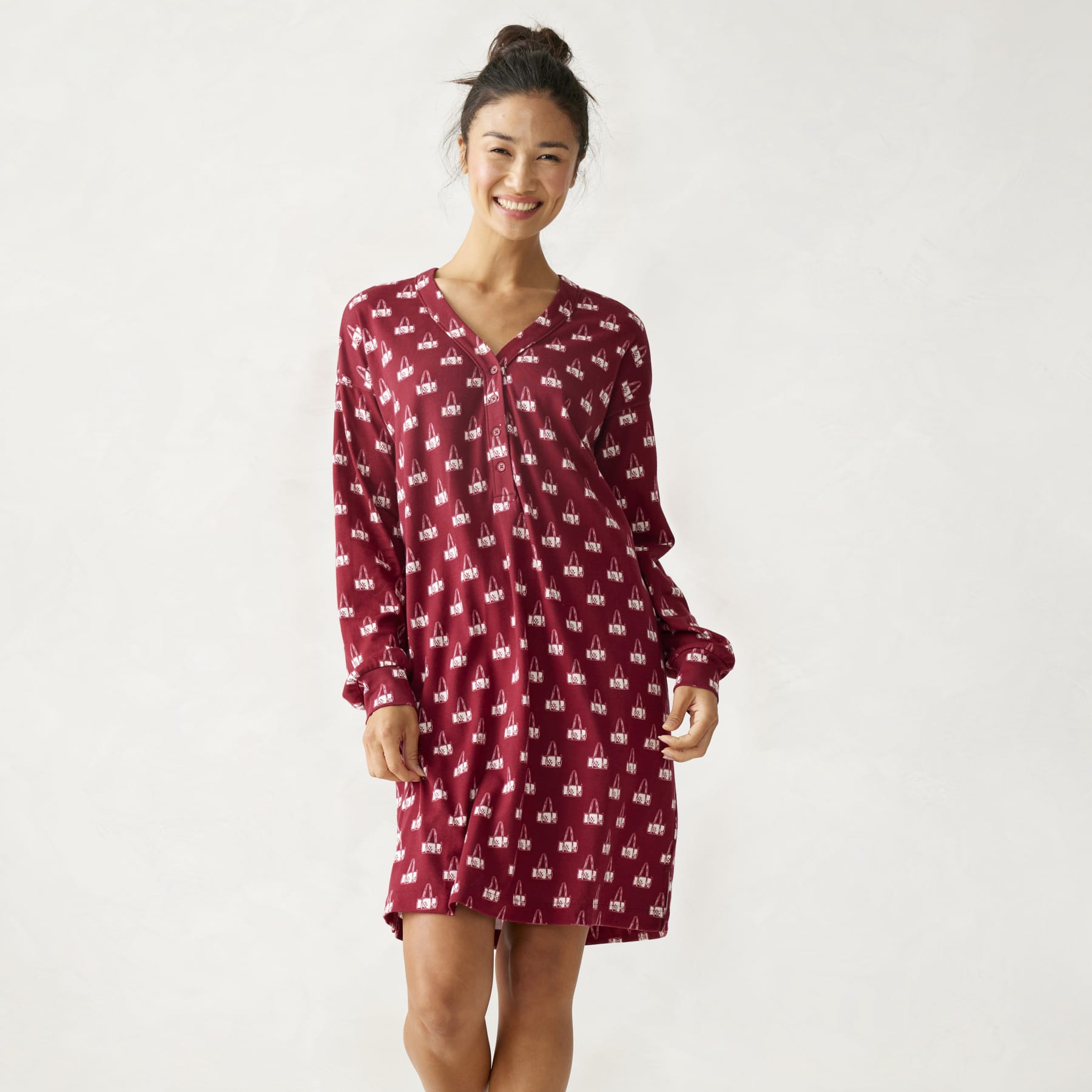 Henley Night Dress-Image 2-Vera Bradley