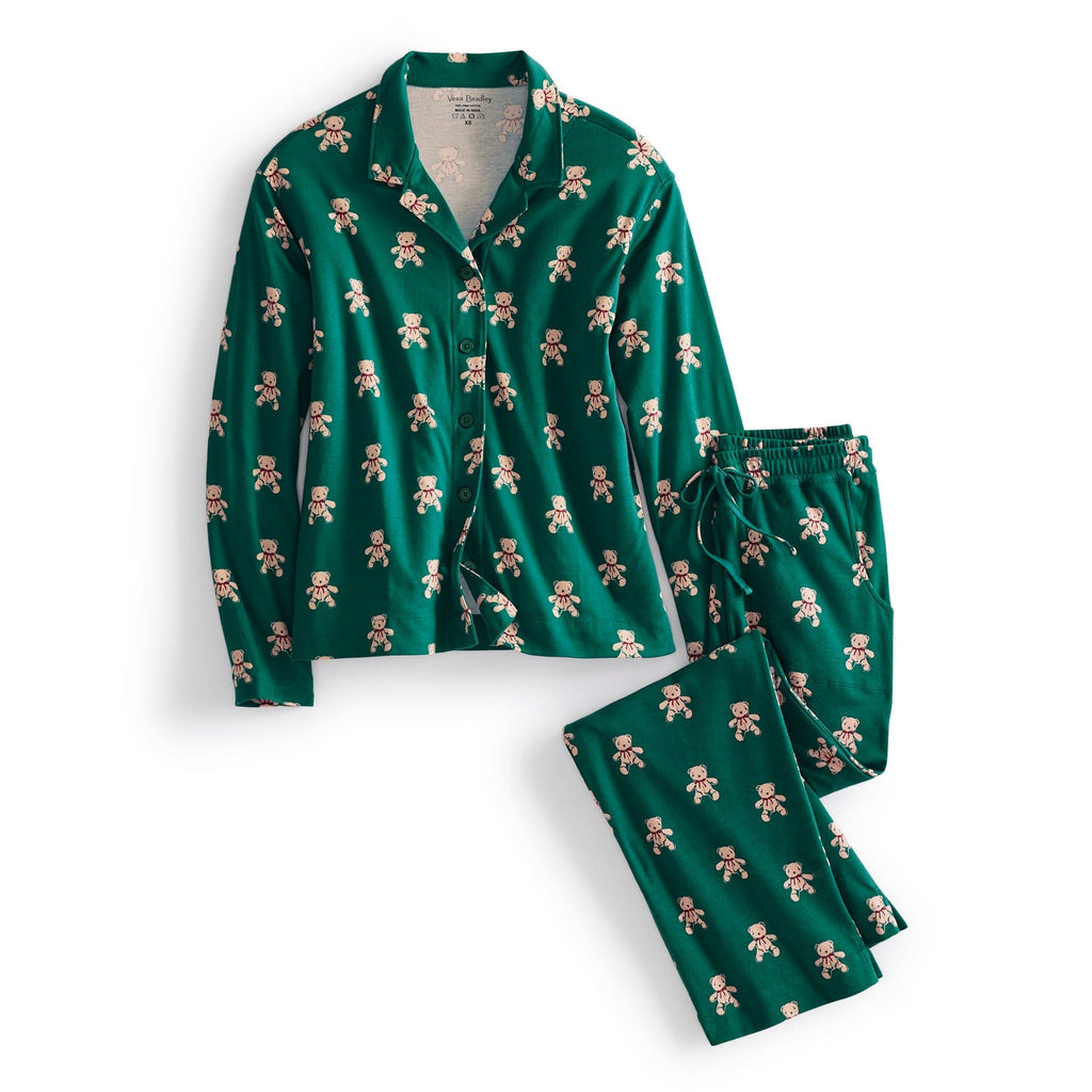 Long-Sleeved Pajama Set-Bear Mosaic-Image 1-Vera Bradley