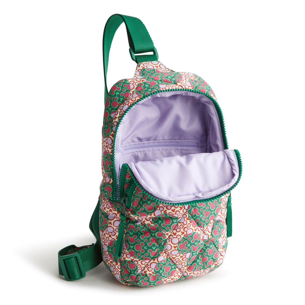 Disney Lorman Sling Backpack-Mickey Mouse Kaleidoscope Lavender-Image 3-Vera Bradley
