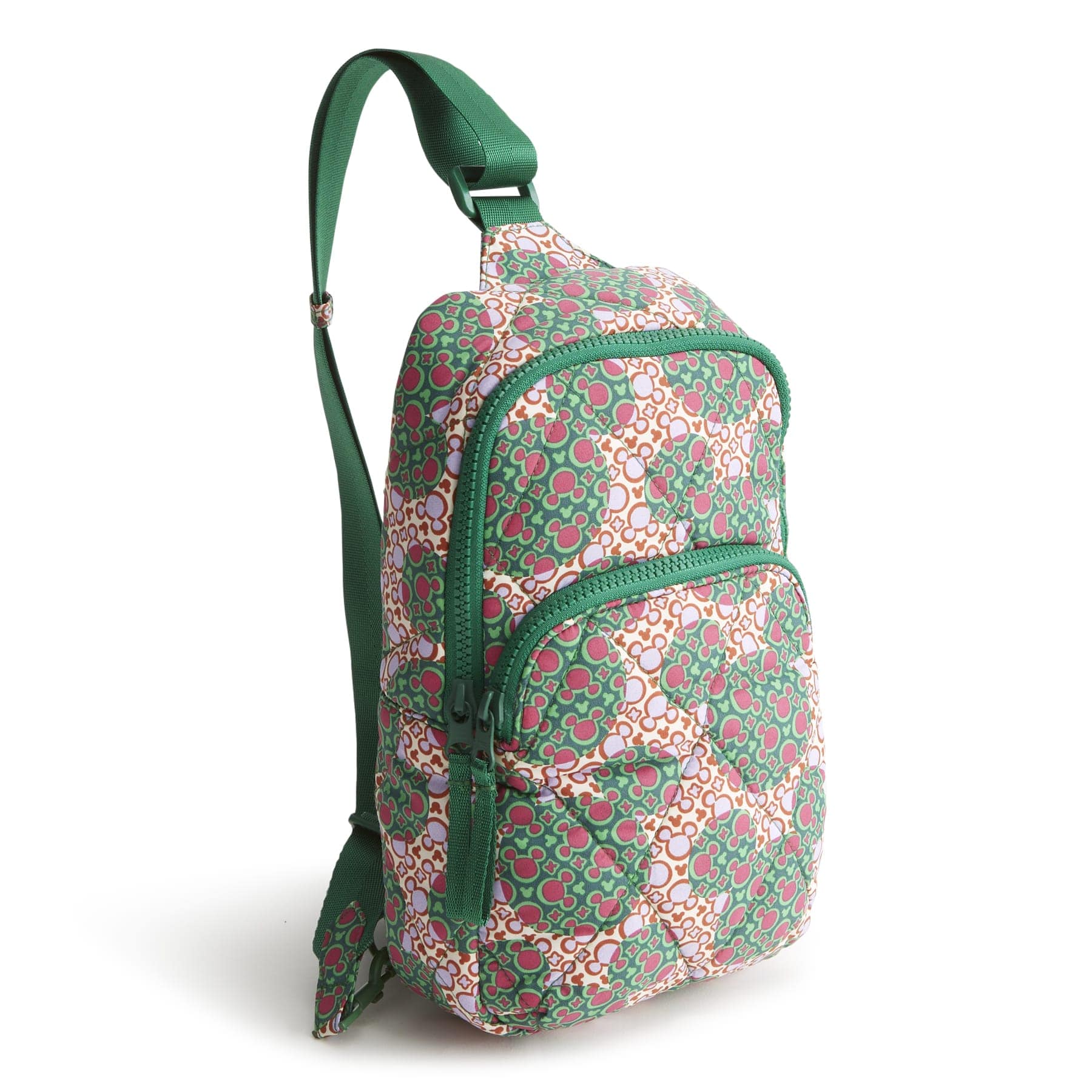 Disney Lorman Sling Backpack-Mickey Mouse Kaleidoscope Lavender-Image 1-Vera Bradley