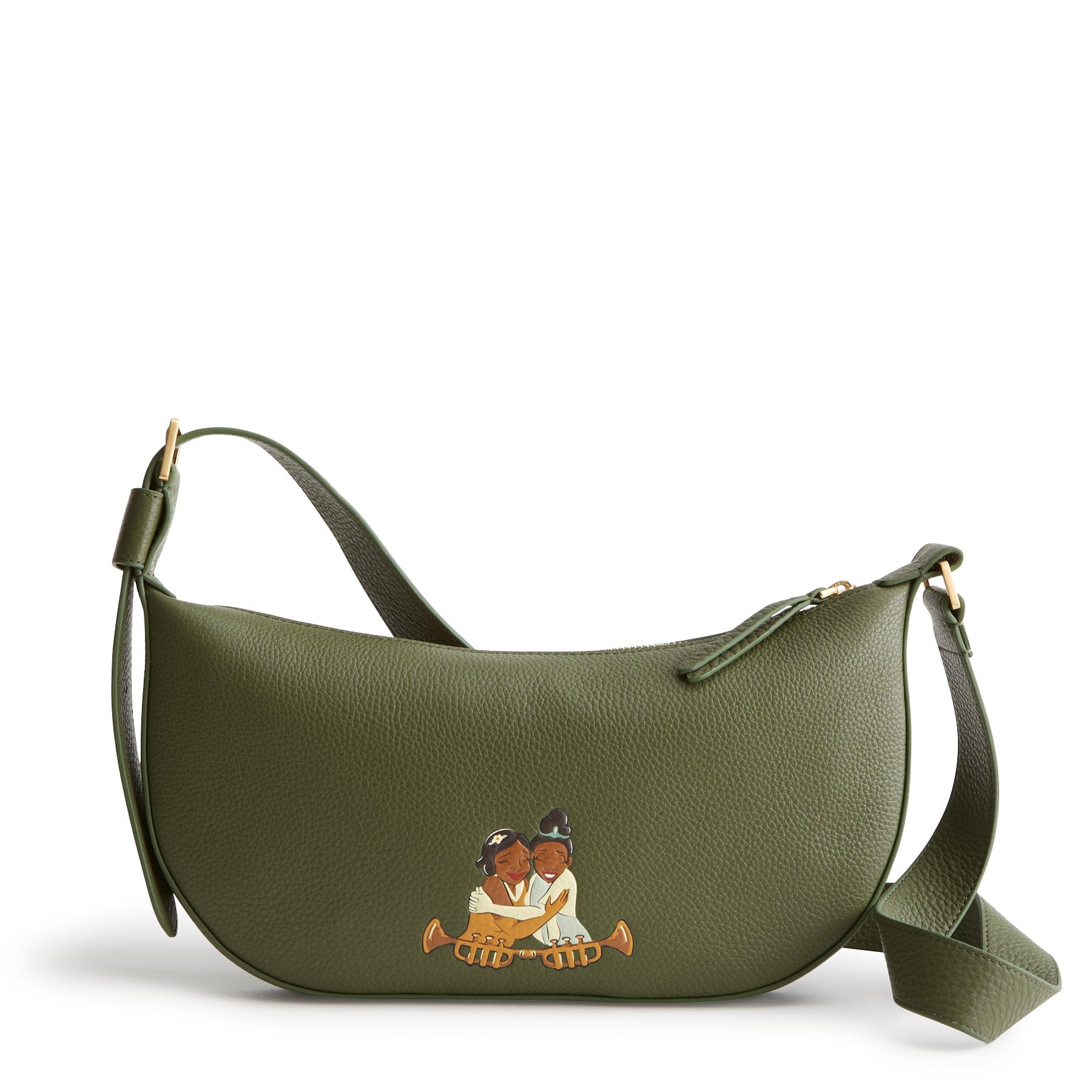Disney Springbrook Sling Crossbody-Tiana on Bronze Green-Image 1-Vera Bradley