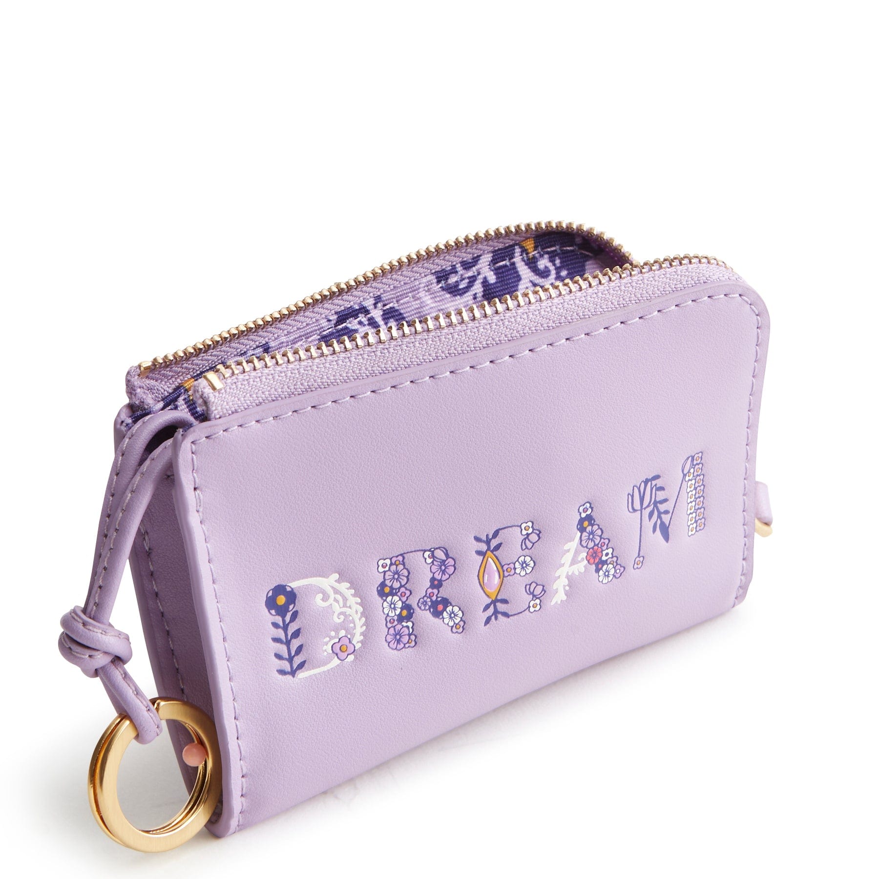 Disney Zip Card Pouch-Rapunzel on Purple Rhapsody-Image 2-Vera Bradley