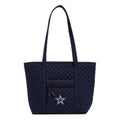 Small Vera Tote-Classic Navy with Dallas Cowboys-Image 1-Vera Bradley