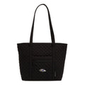 Small Vera Tote-Black with Baltimore Ravens-Image 1-Vera Bradley