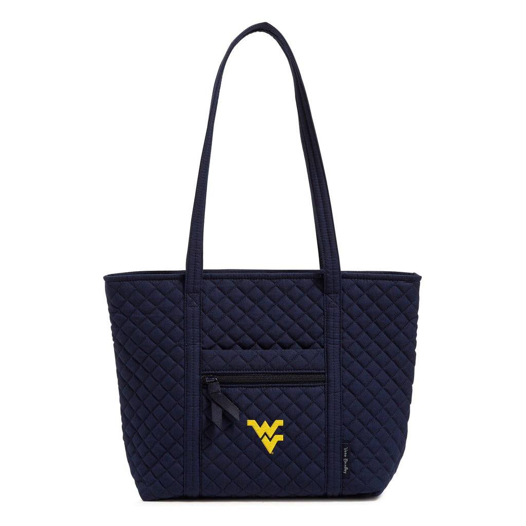 Small Vera Tote-Classic Navy with West Virginia University-Image 1-Vera Bradley