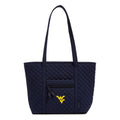 Small Vera Tote-Classic Navy with West Virginia University-Image 1-Vera Bradley
