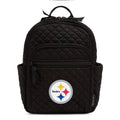 Small Backpack-Black with Pittsburgh Steelers-Image 1-Vera Bradley