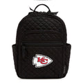 Small Backpack-Black with Kansas City Chiefs-Image 1-Vera Bradley