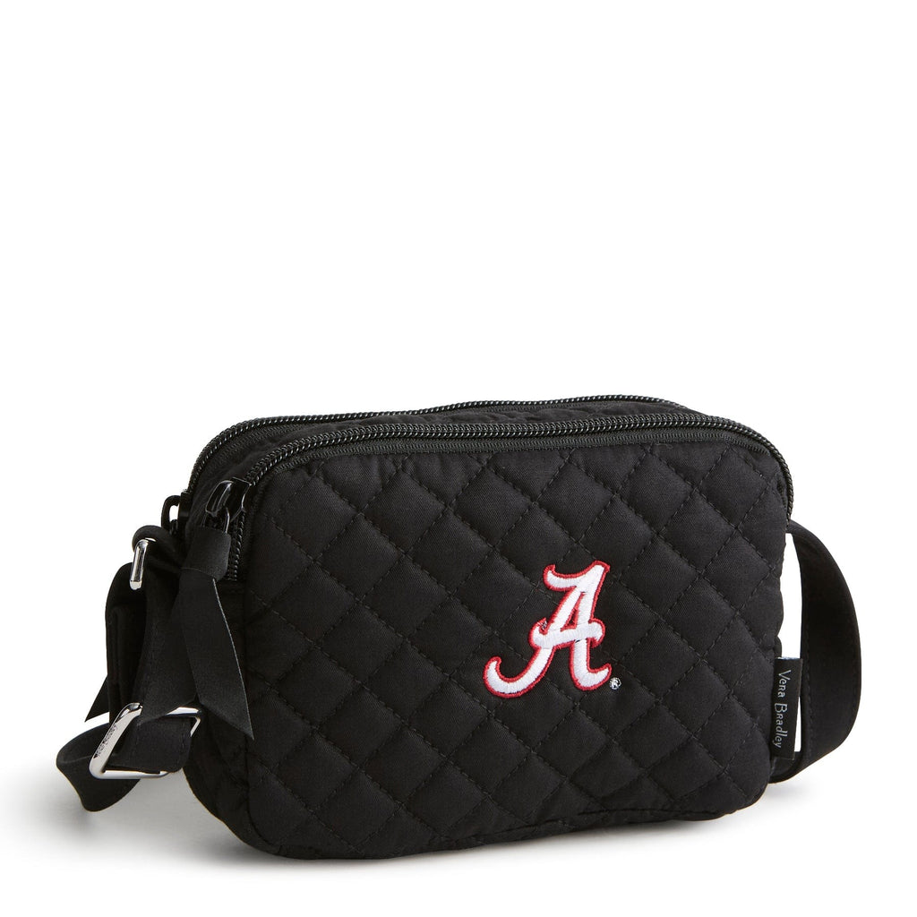 Small Stadium Crossbody-Black with The University of Alabama-Image 1-Vera Bradley