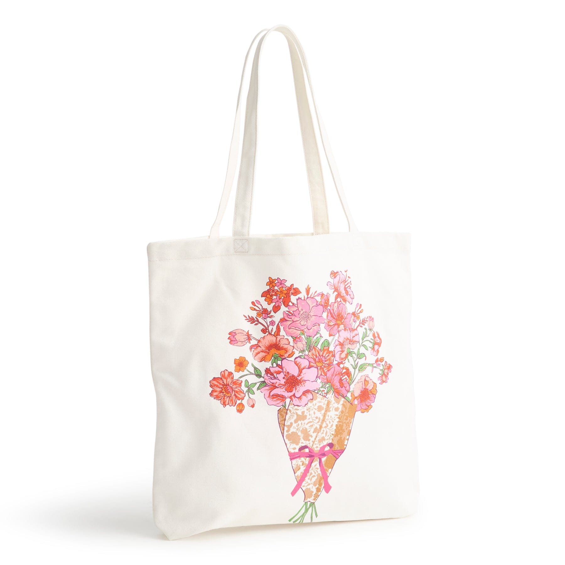 Vera Bradley Foundation Woodlark Tote-Flourishing Garden Bouquet-Image 1-Vera Bradley