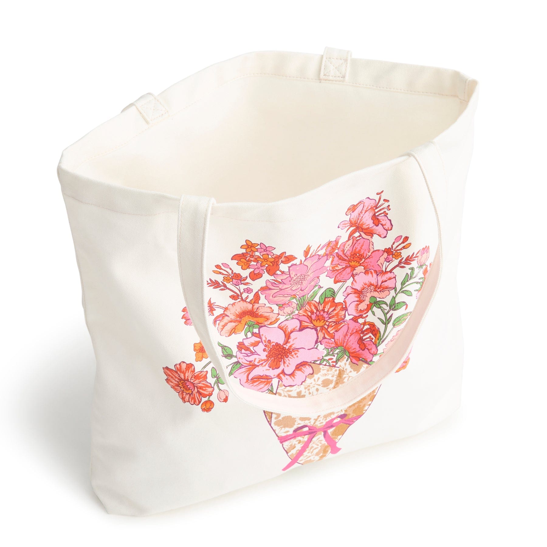 Vera Bradley Foundation Woodlark Tote-Flourishing Garden Bouquet-Image 2-Vera Bradley