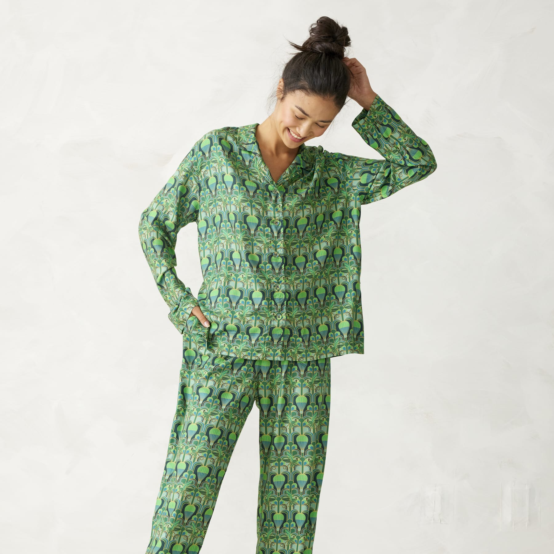 Wicked Long-Sleeved Pajama Set-Image 2-Vera Bradley
