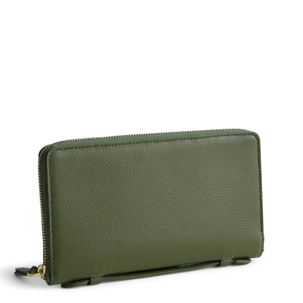 Travel Wallet-Bronze Green-Image 1-Vera Bradley