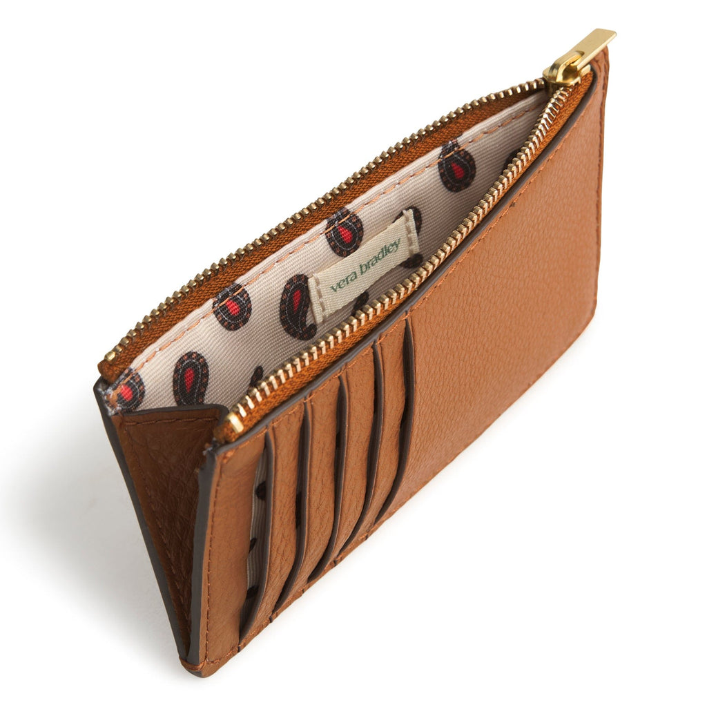Linear Card Case-Roasted Pecan-Image 2-Vera Bradley