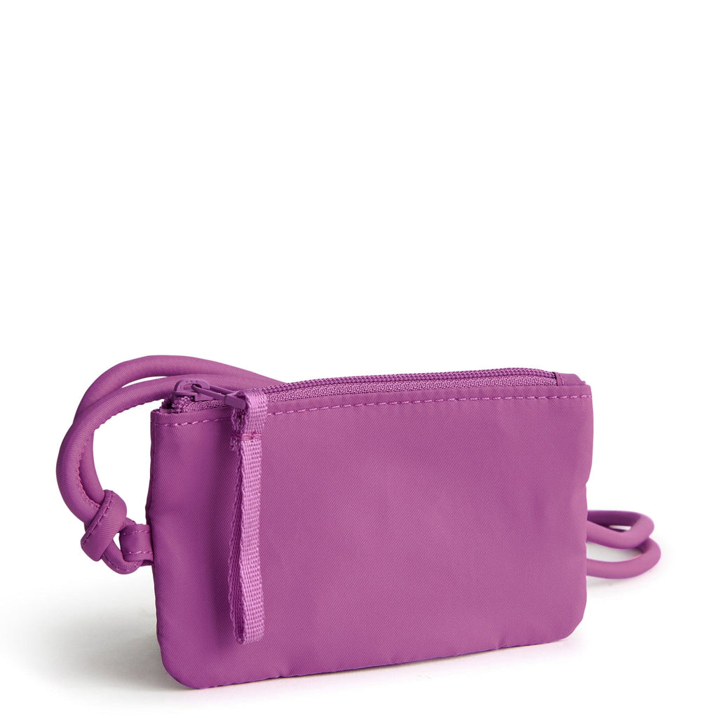Zip Card Pouch Lanyard-Iris Orchid-Image 1-Vera Bradley