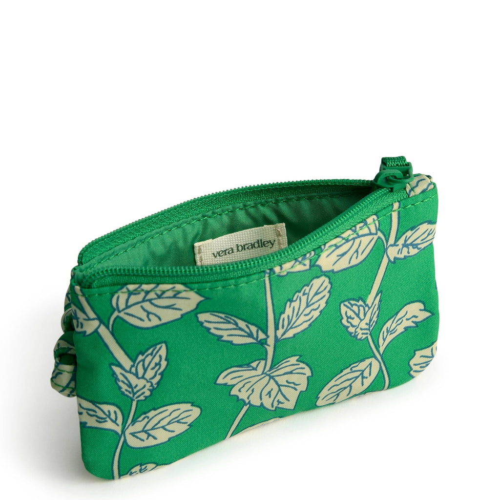 Zip Card Pouch Lanyard-Mint Mojito-Image 2-Vera Bradley