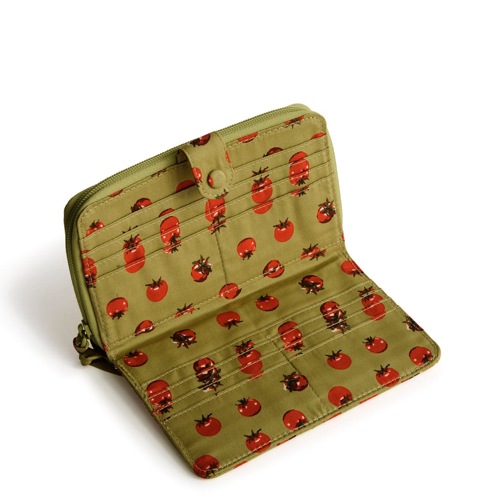 Large Tab Wallet-Tiny Tomatoes Palm-Image 3-Vera Bradley