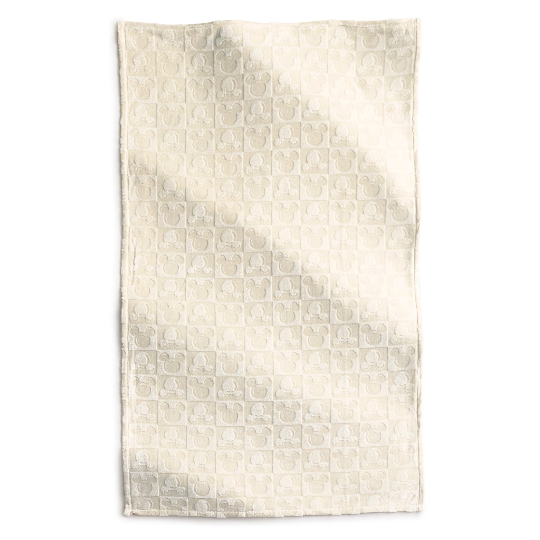 Disney Mickey Mouse Head Throw Blanket-Pumice Stone-Image 1-Vera Bradley