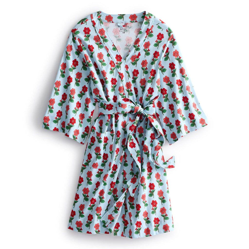 Disney Knit Robe-Mickey Meadow Ditsy-Image 1-Vera Bradley