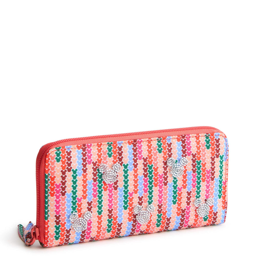 Disney Continental Wallet-Mickey Meadow Stripe-Image 1-Vera Bradley