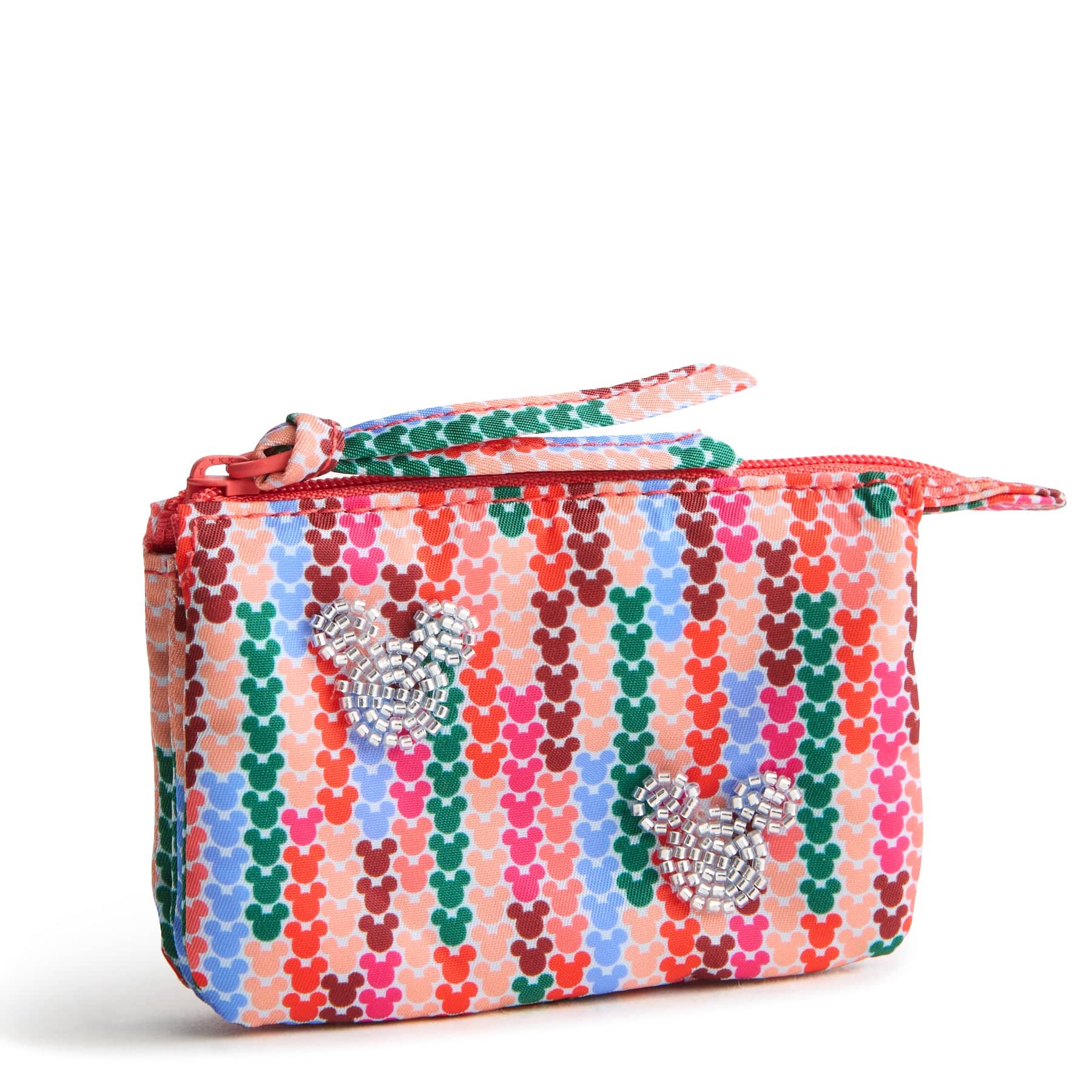 Disney Accordion Card Case-Mickey Meadow Stripe-Image 1-Vera Bradley