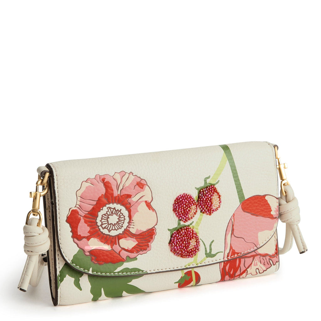 Wildwood Wallet Crossbody-Meadow Bouquet Cottage Cream-Image 1-Vera Bradley