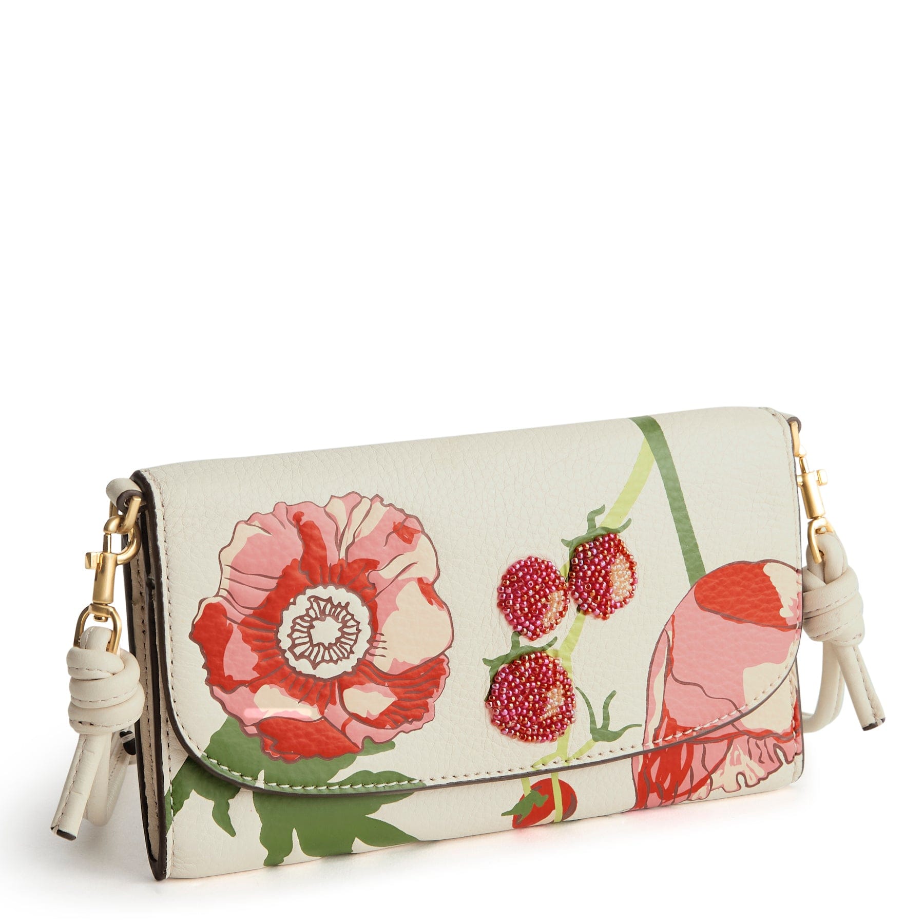 Wildwood Wallet Crossbody-Meadow Bouquet Cottage Cream-Image 1-Vera Bradley