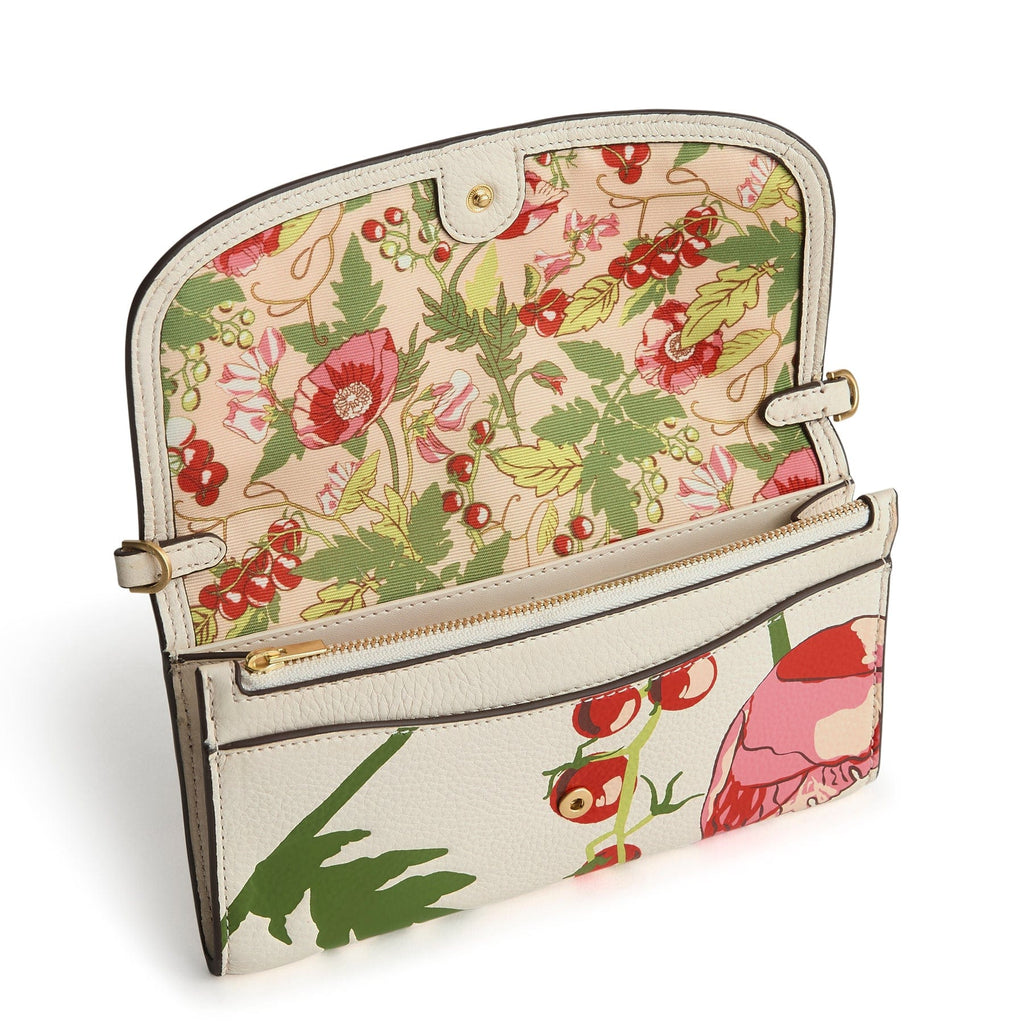 Wildwood Wallet Crossbody-Meadow Bouquet Cottage Cream-Image 3-Vera Bradley