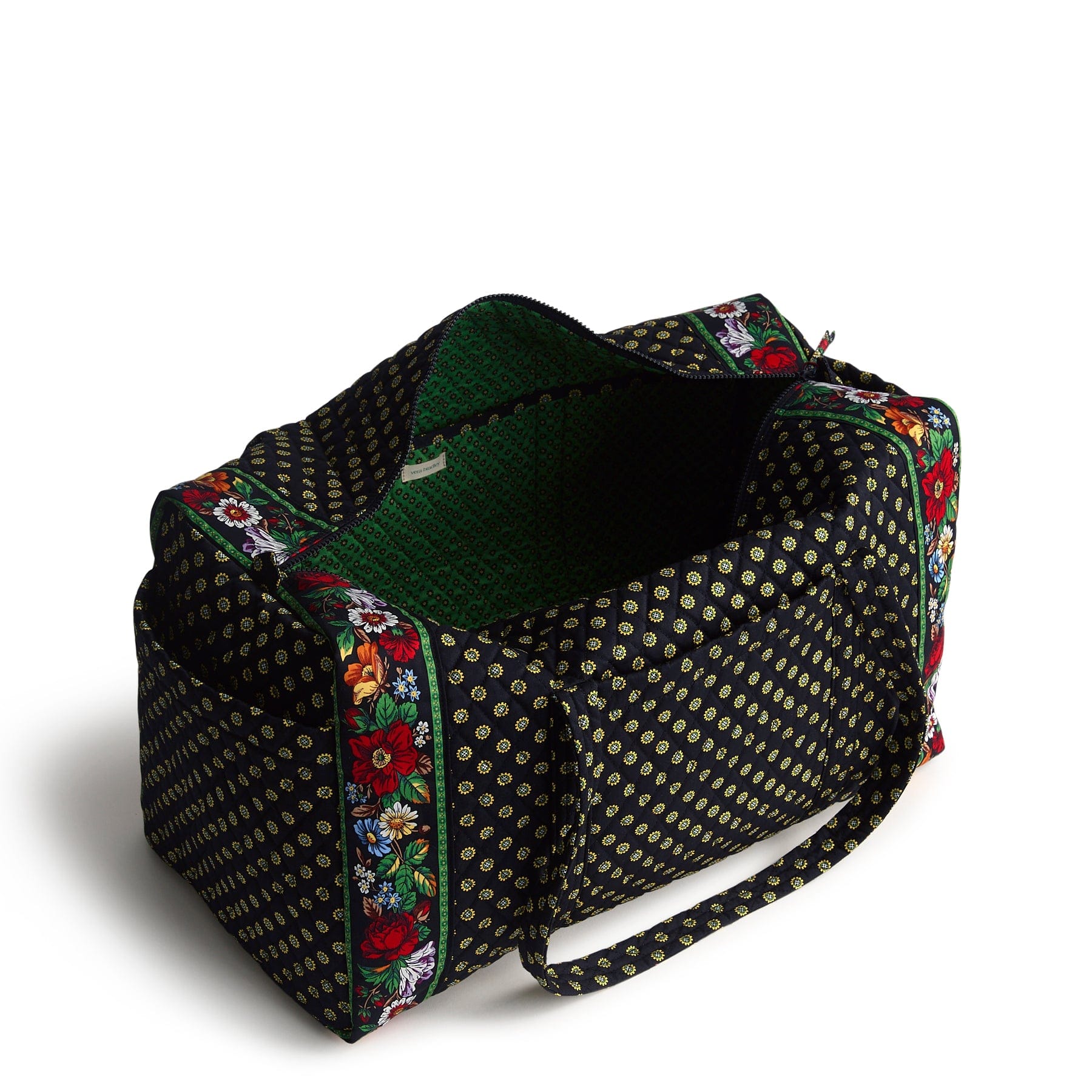 Large Original Duffel Bag-Vibrant Black-Image 2-Vera Bradley