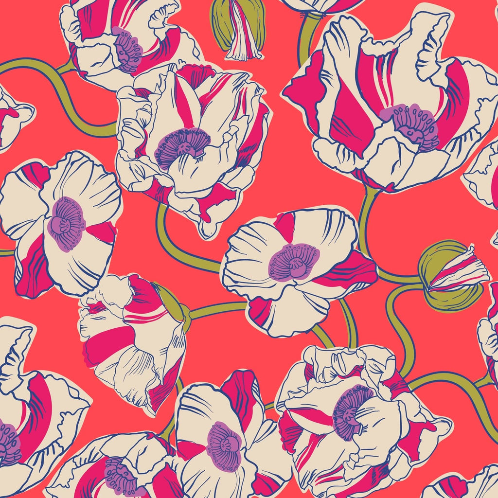 Original Zip Hipster-Swirling Poppies-Image 3-Vera Bradley