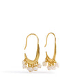Pearl Organic Hoop Earrings-Satin Gold-Image 1-Vera Bradley