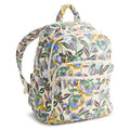 Floral patterned backpack on a white background